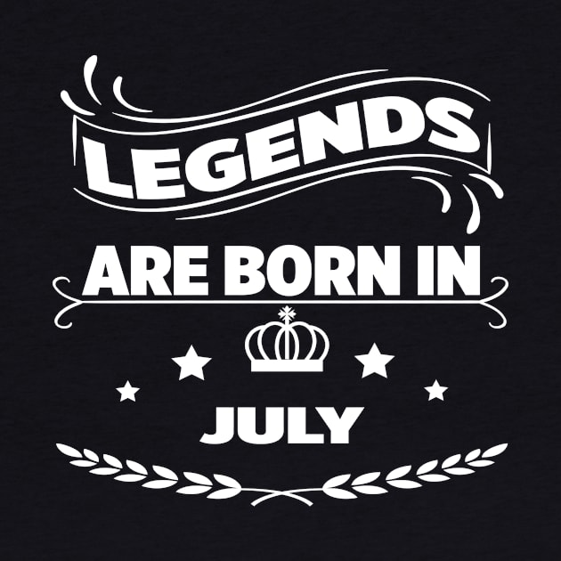 Legends are born in july by melcu